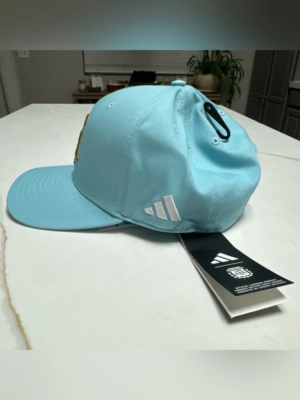 adidas Argentina 2026 Team AFA Logo Adjustable Blue Adult Hat NWT